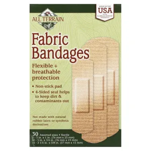 All Terrain Company, Fabric Bandages Assorted, 30