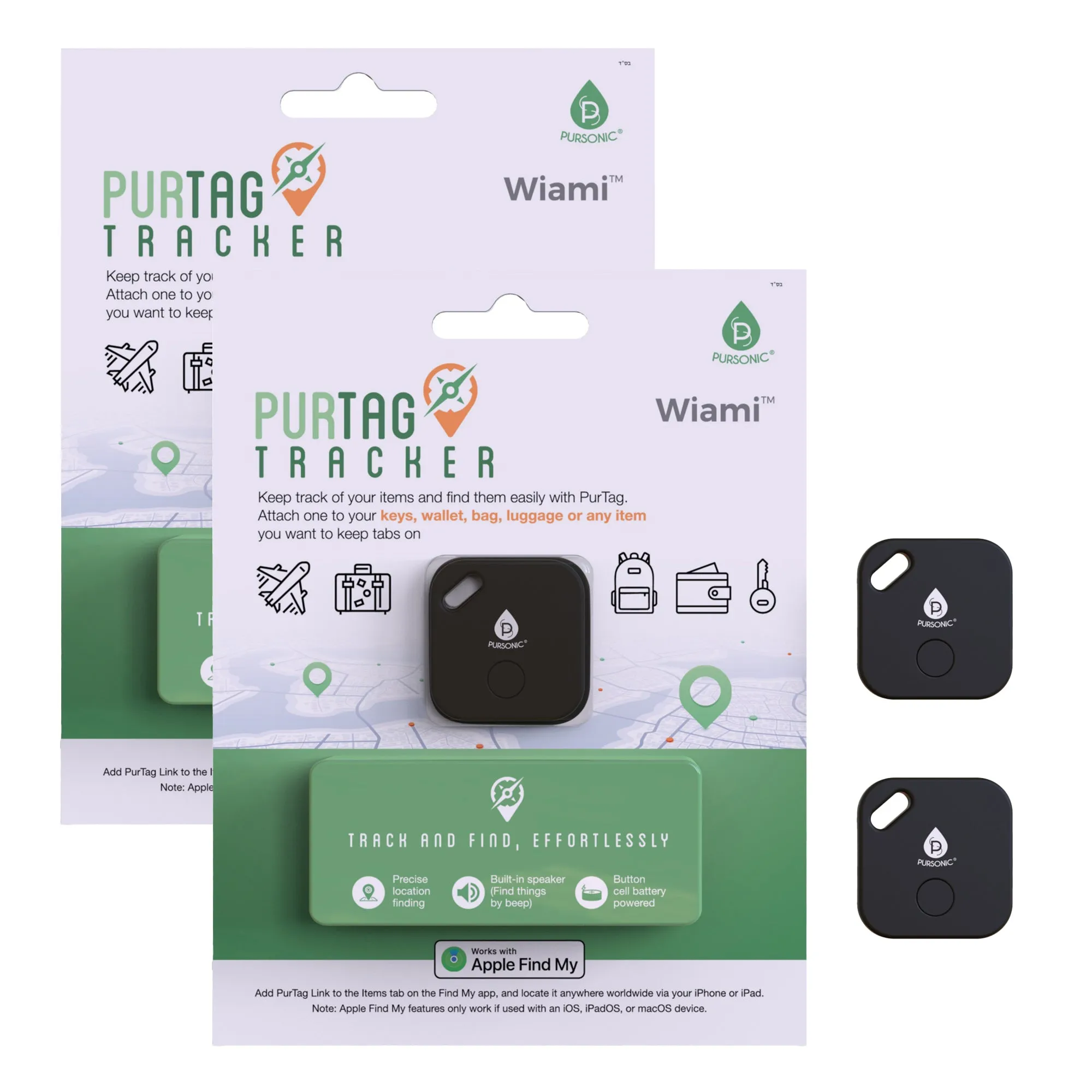 2 Purtag Trackers - Ultimate Solution for Keeping Tabs on Your Belongings