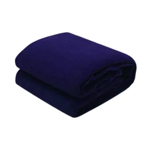 Aapno Rajasthan Soft and Lightweight Mild Winter Polar Fleece AC Blanket - Single Bed - Blue - Pack of 3