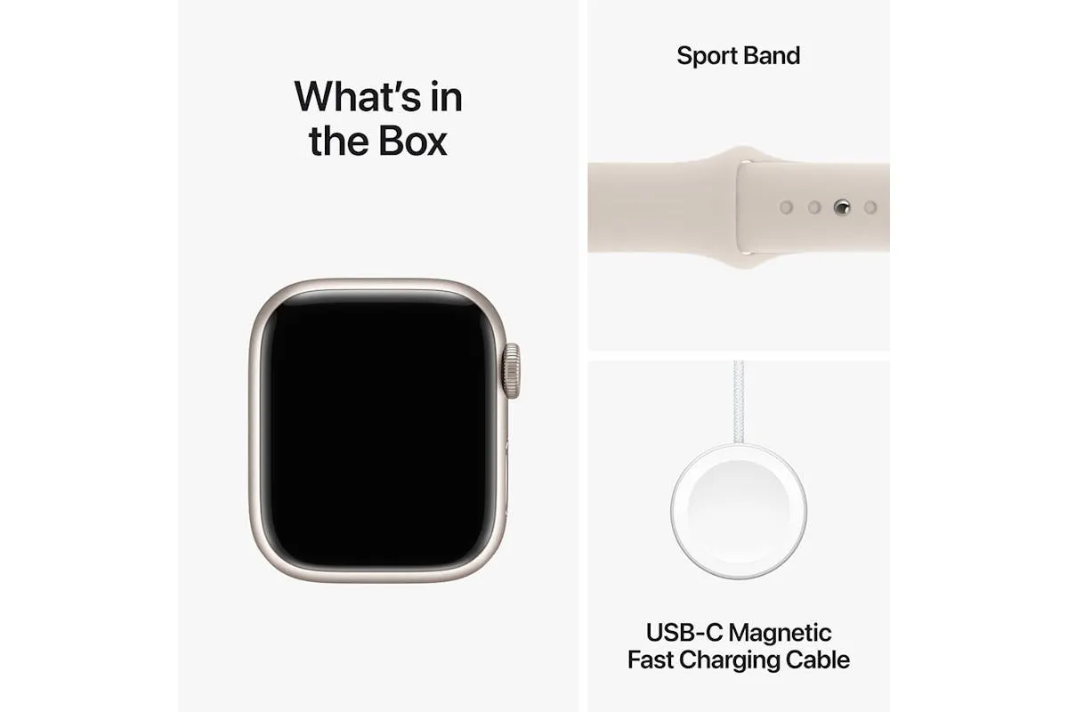 Apple Watch Series 9 Cellular | 41mm | Starlight Aluminium Starlight Sport Band M/L