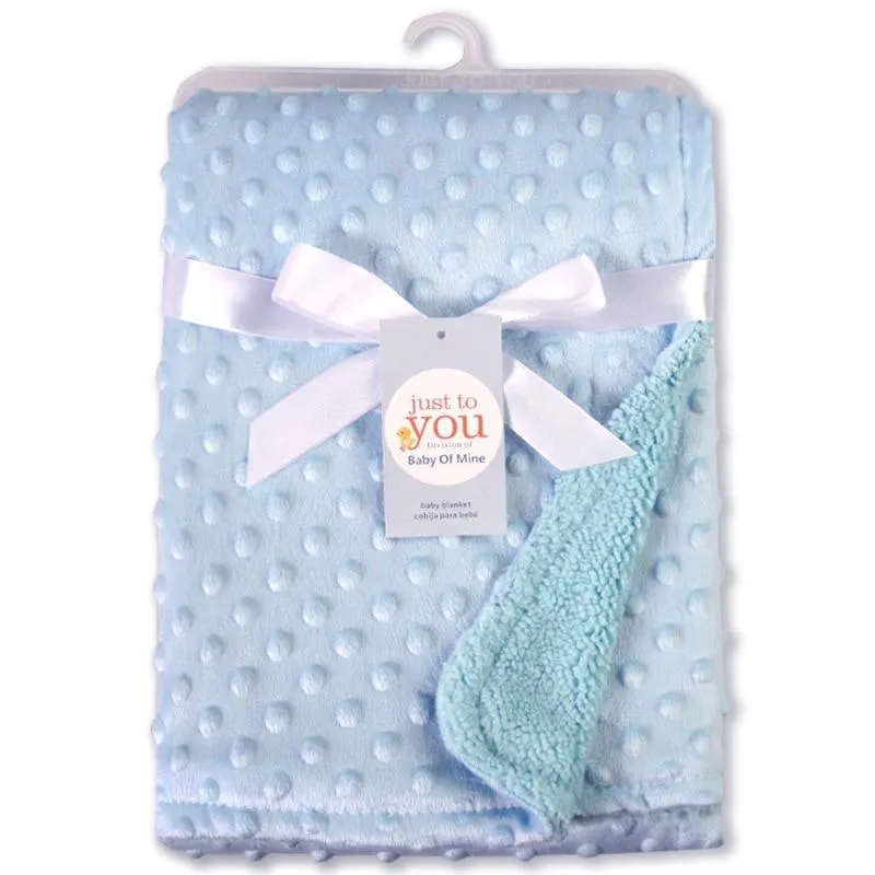 Baby Thermal Soft Cotton Fleece Swaddle Blanket