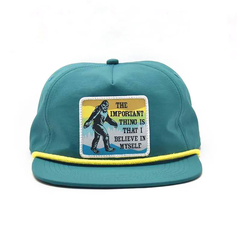 Bigfoot Believe Rope Hat (Teal)