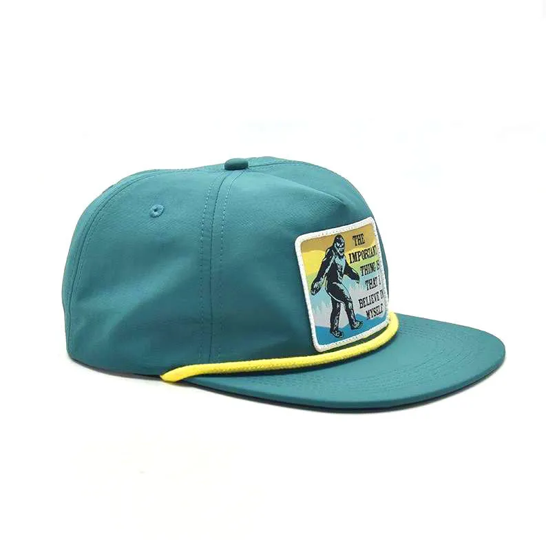 Bigfoot Believe Rope Hat (Teal)