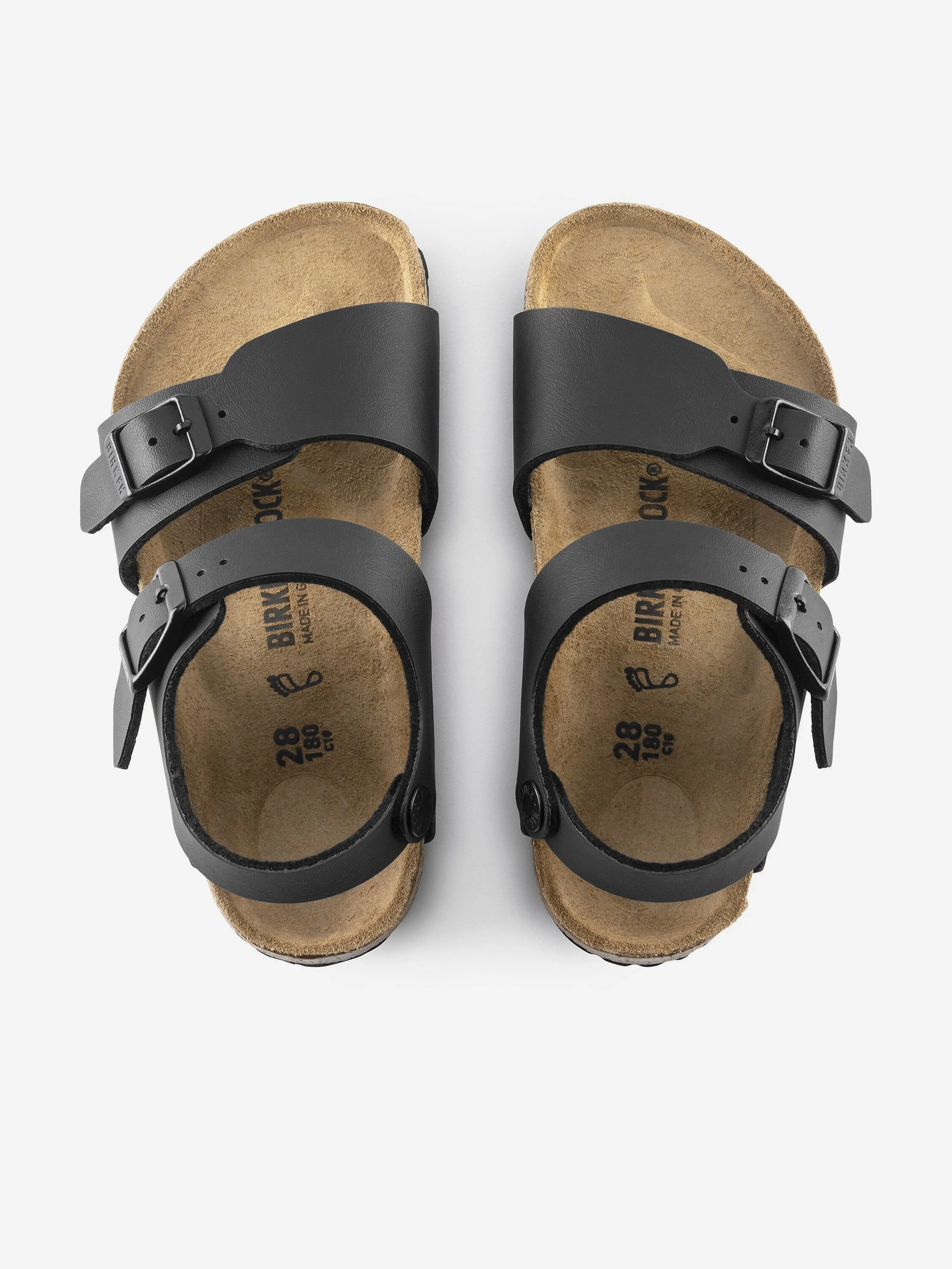 BIRKENSTOCK Boys New York Classic Sandals in Black