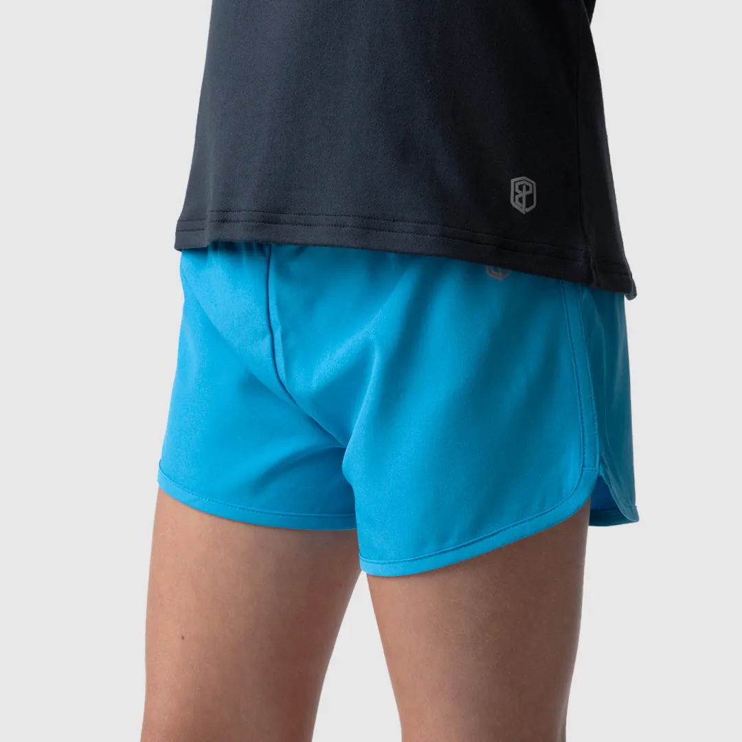 Girl's Track Short (Electric Blue)