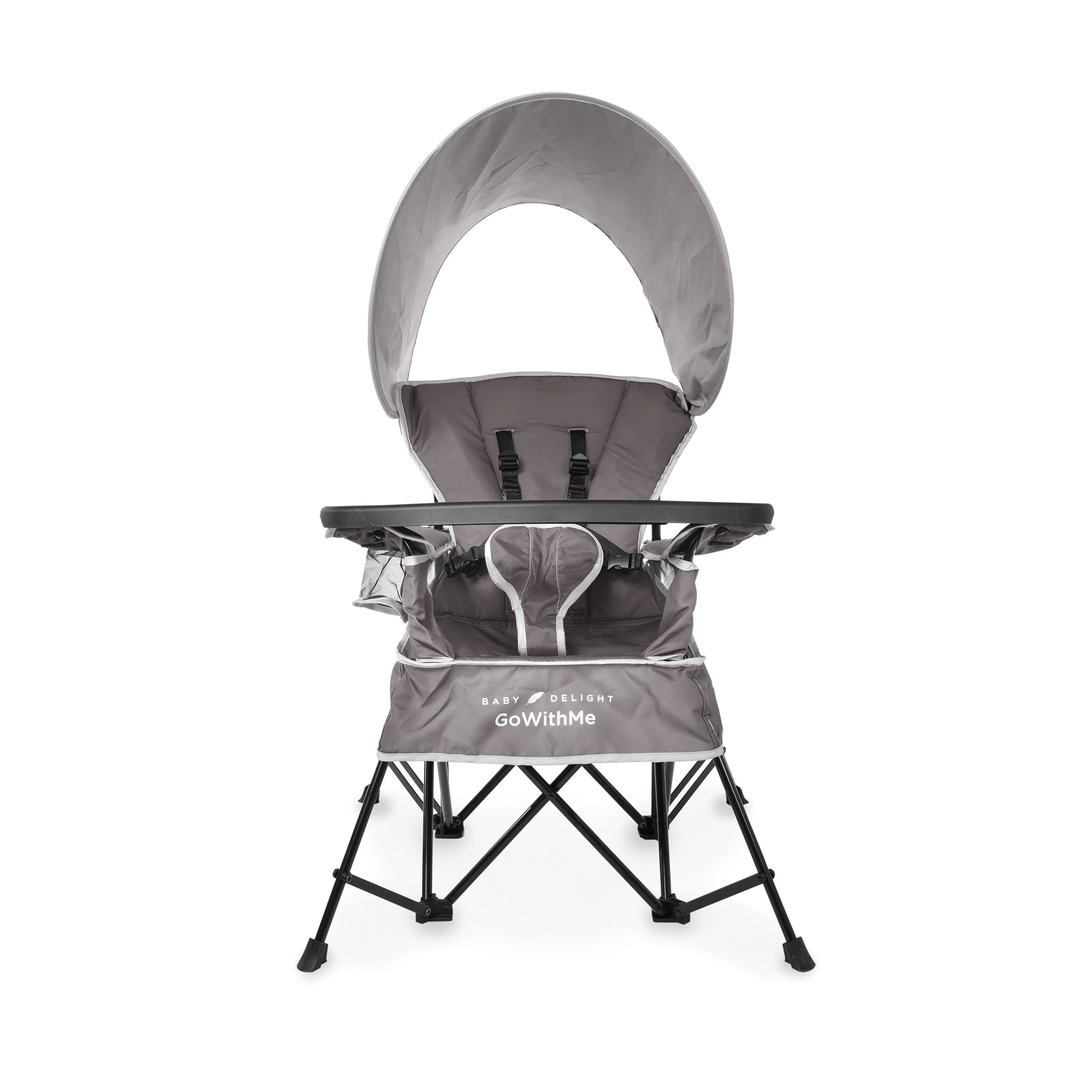 Go with Me Jubilee Deluxe Portable Infant Chair, Removable Canopy, Gray