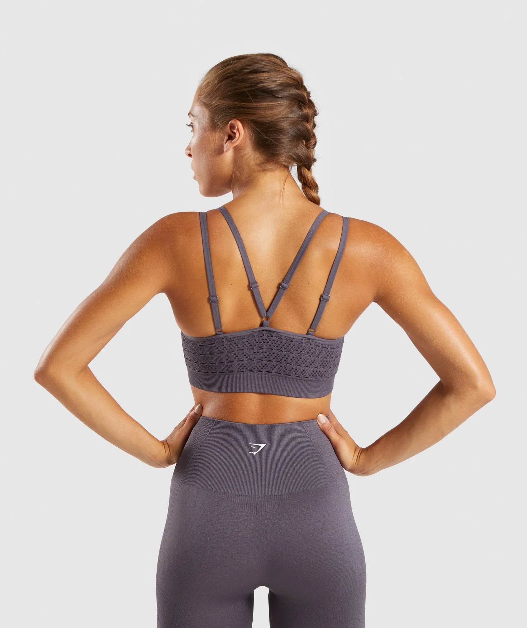 Gymshark Energy  Seamless Sports Bra - Slate Lavender