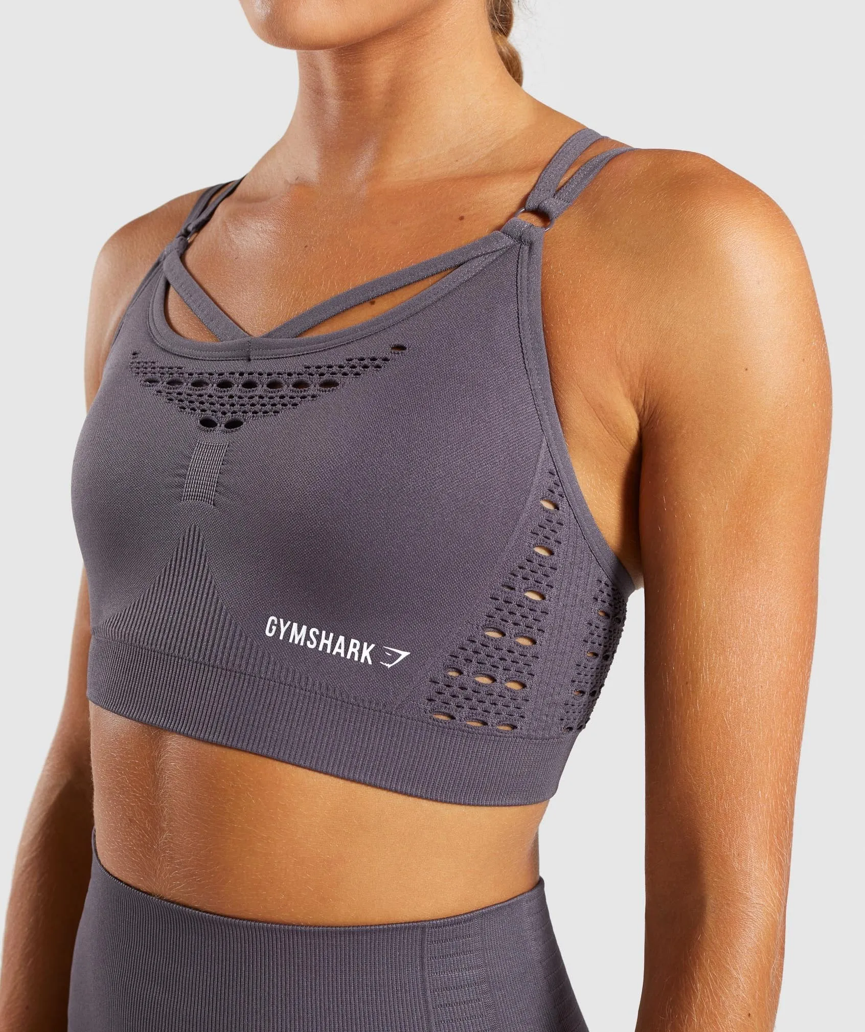 Gymshark Energy  Seamless Sports Bra - Slate Lavender