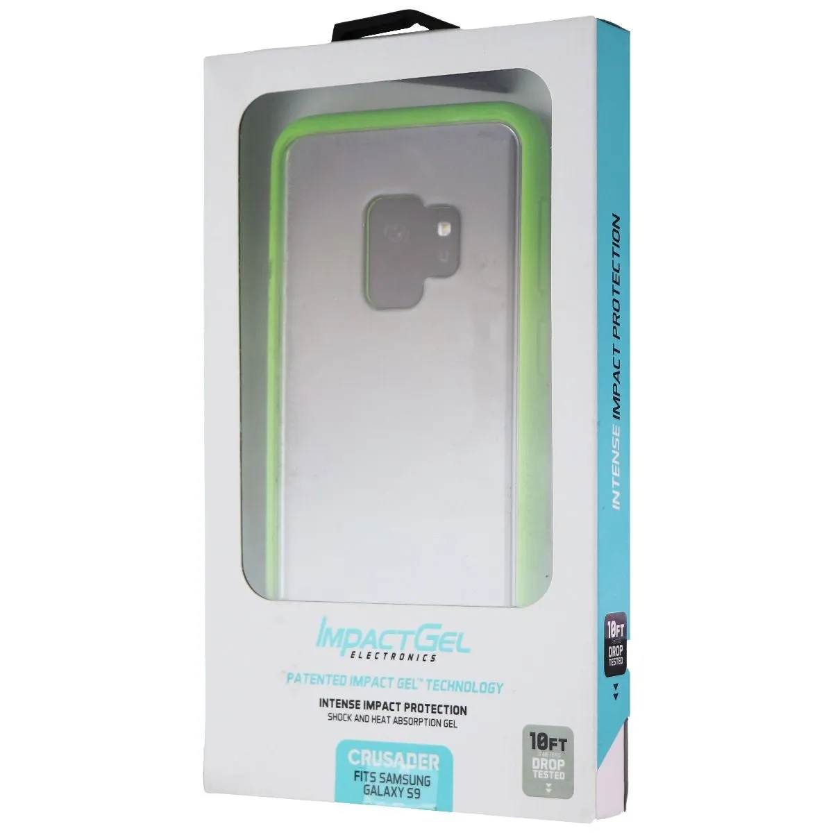 Impact Gel Crusader Series Case for Samsung Galaxy S9 - Green/Clear