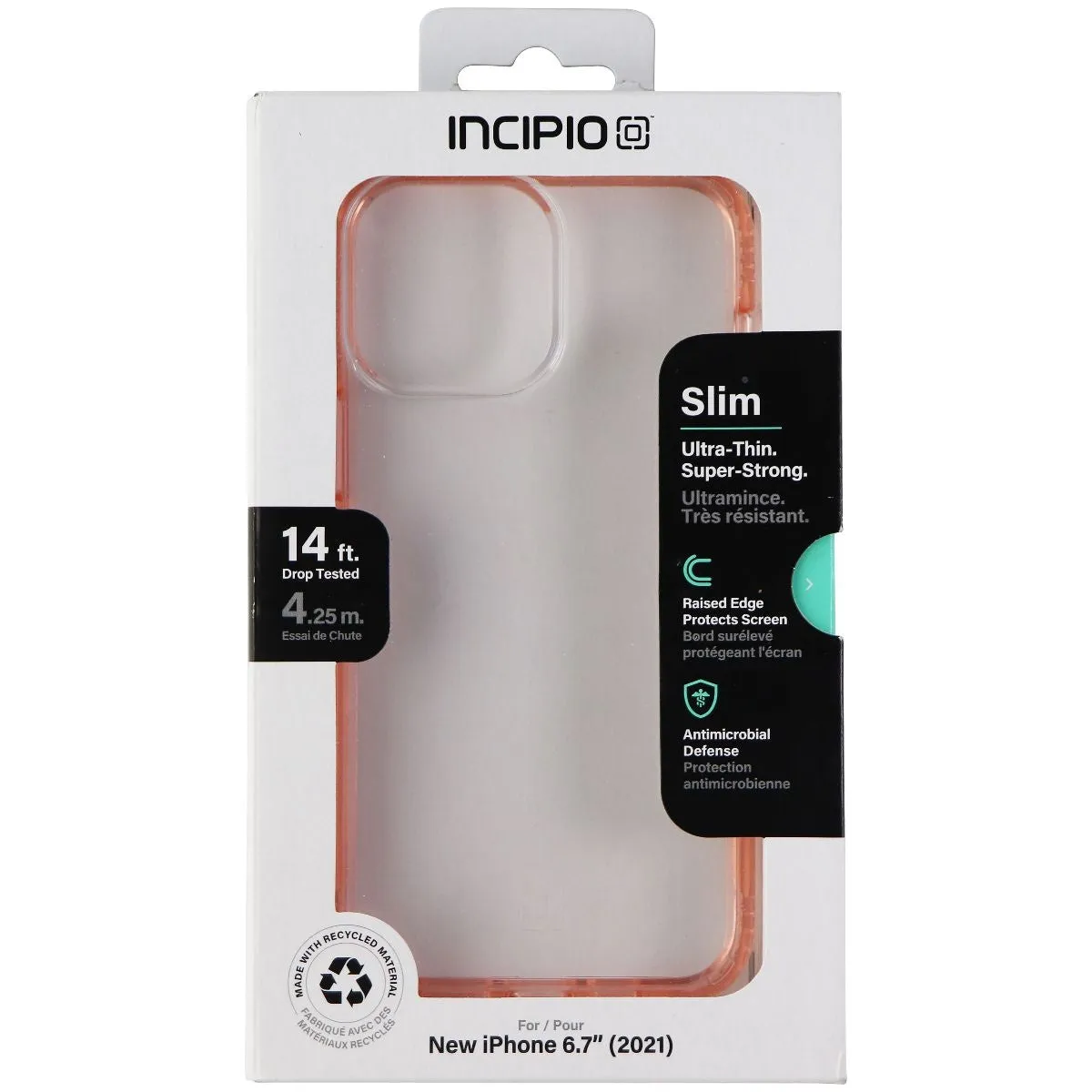 Incipio Slim Series Case for Apple iPhone 13 Pro Max - Clear/Rose Pink