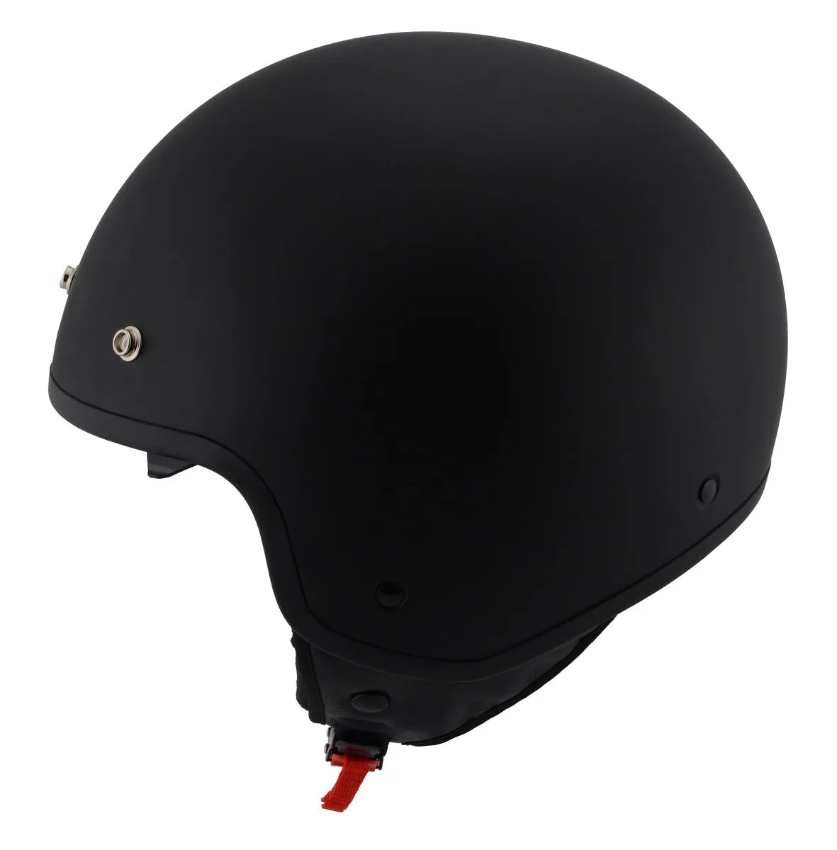 Milwaukee Performance Helmets MPH9700DOT 'Accelerator' 3 /4 Open Face Matte Black Helmet