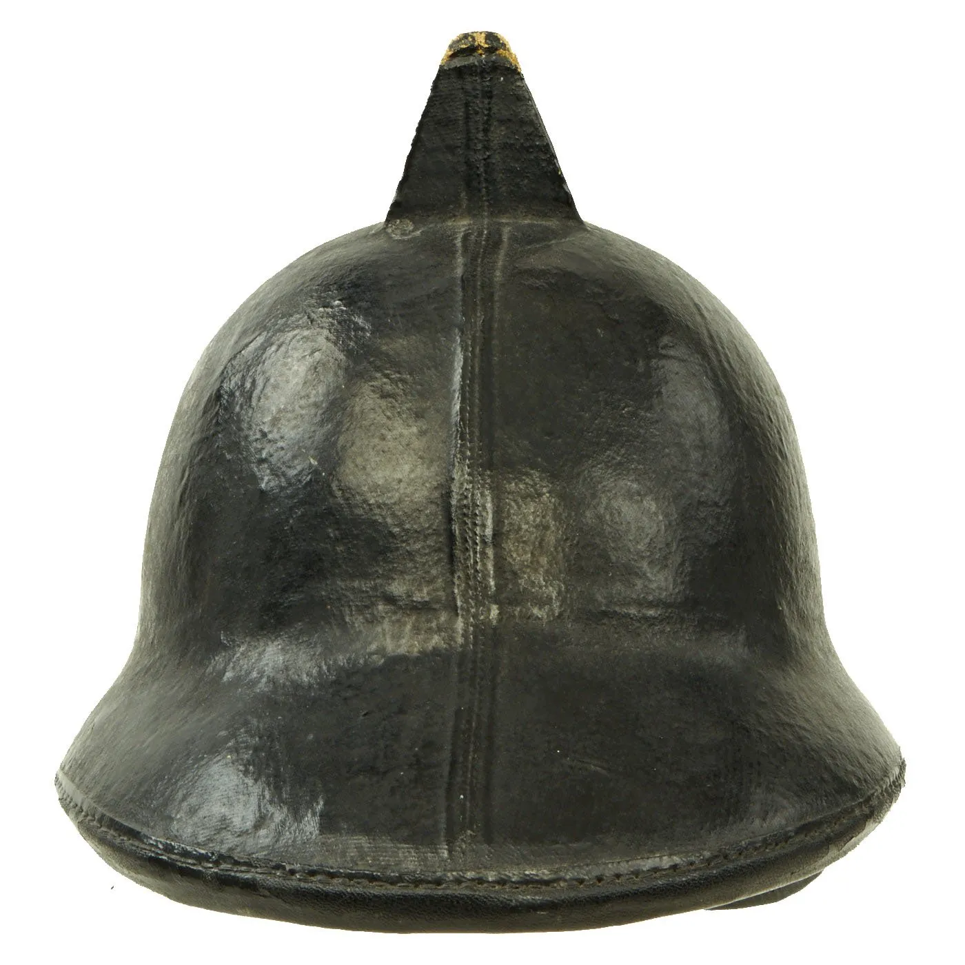 Original British 1960s Issue Cloth Covered Cork Fire Brigade Helmet by Helmets Ltd.