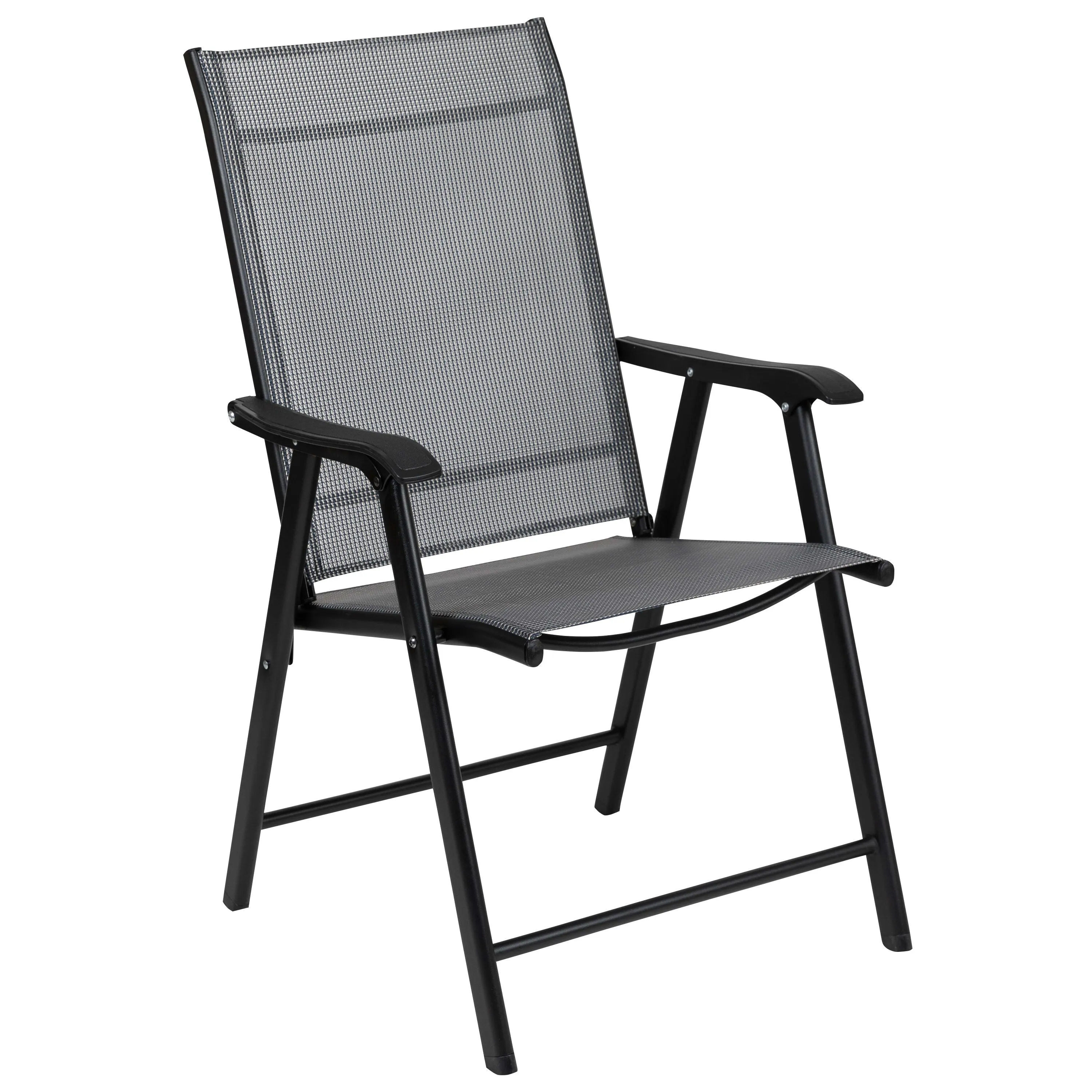 Paladin Outdoor Folding Patio Sling Chair (2 Pack)