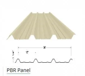 PBR Panel Roofing Sheet (Bare) - $7.10 Per Foot