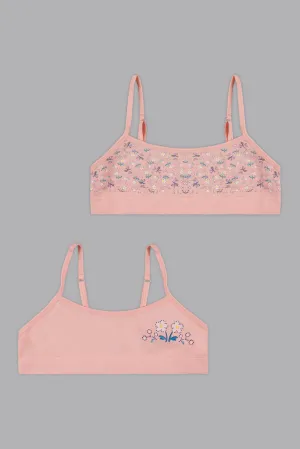 Pink Sport Bra (Pack of 2)