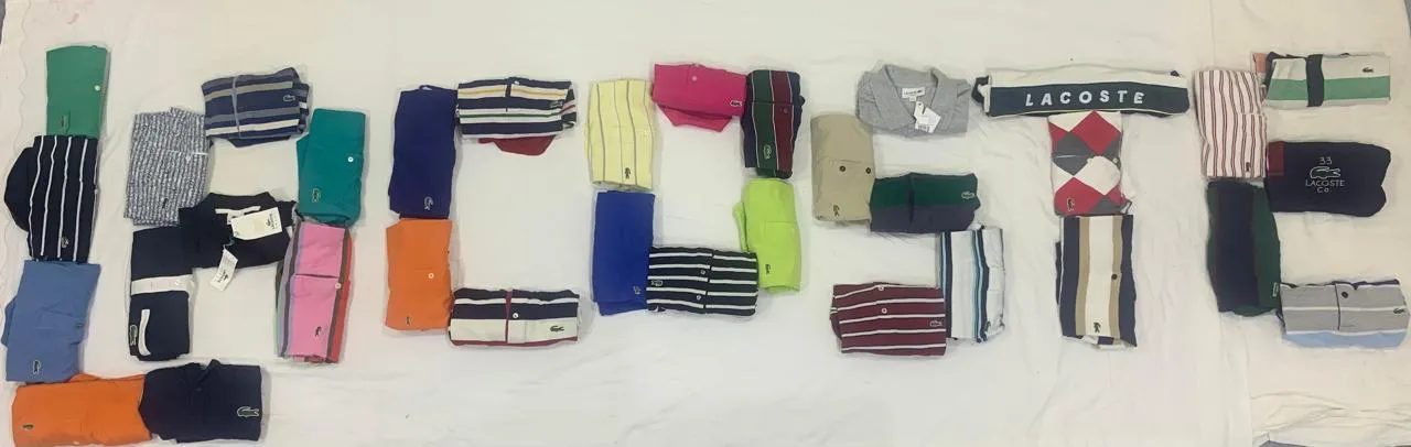 Polo Tommy Lacoste Men's T-Shirts Grade A 100 Pcs