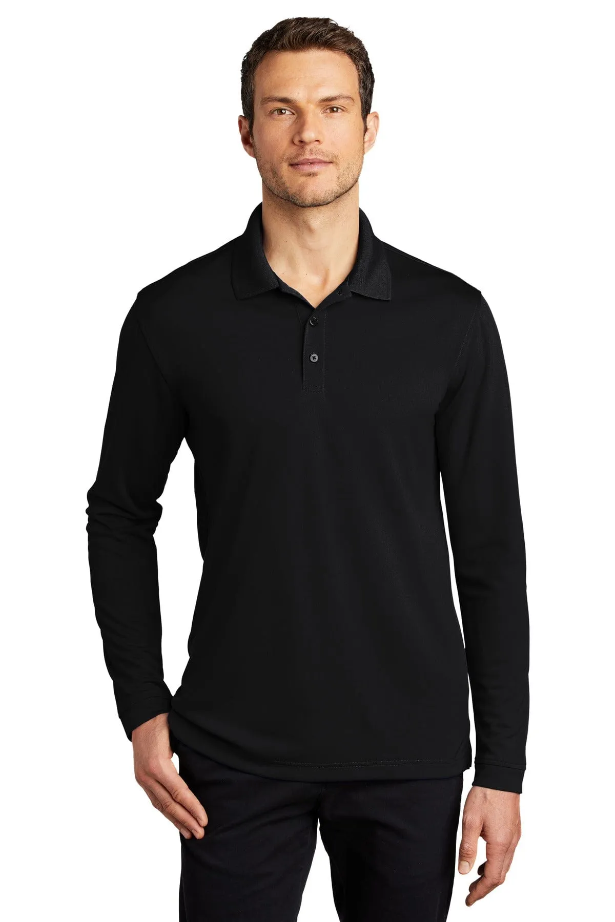 Port Authority®  Dry Zone®  UV Micro-Mesh Long Sleeve Polo K110LS