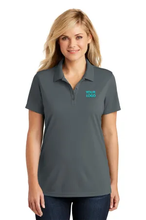 Port Authority Womens Dry Zone UV Micro-Mesh Custom Polos, Graphite