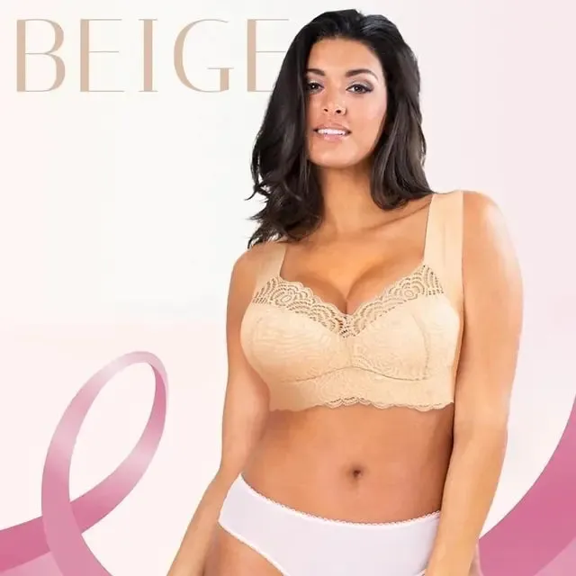 Seamless Lace Cut-Out Bra