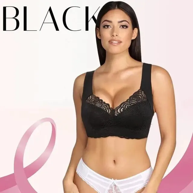 Seamless Lace Cut-Out Bra