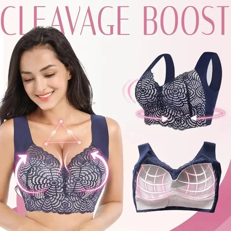 Seamless Lace Cut-Out Bra