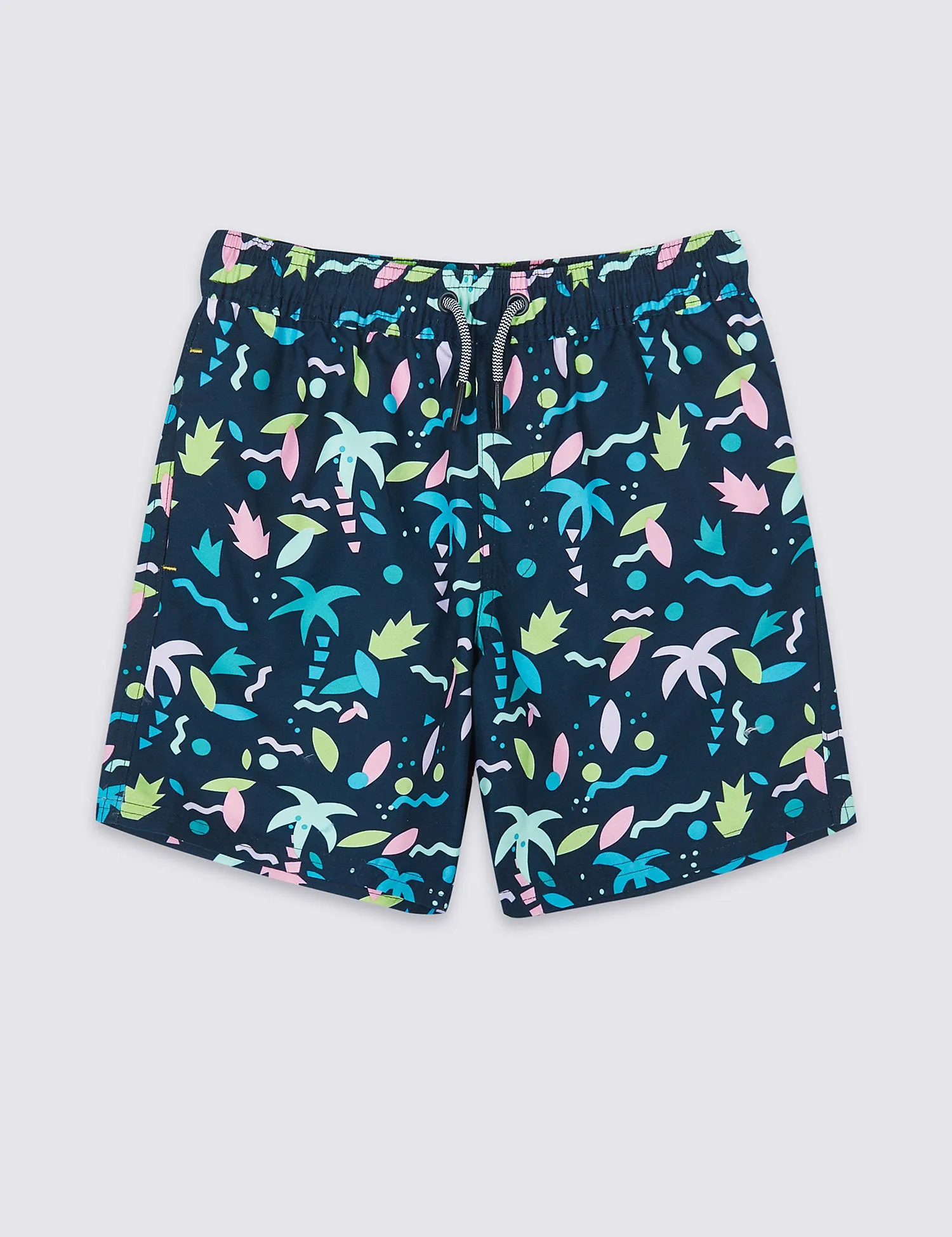 Sustainable Leaf Print Swim Shorts