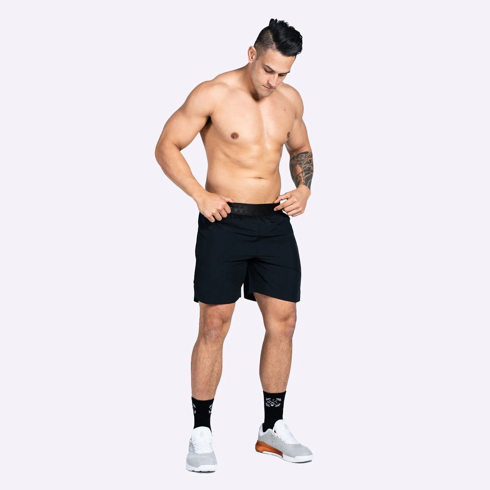 The WOD Life - Men's Sidewinder Shorts - Black