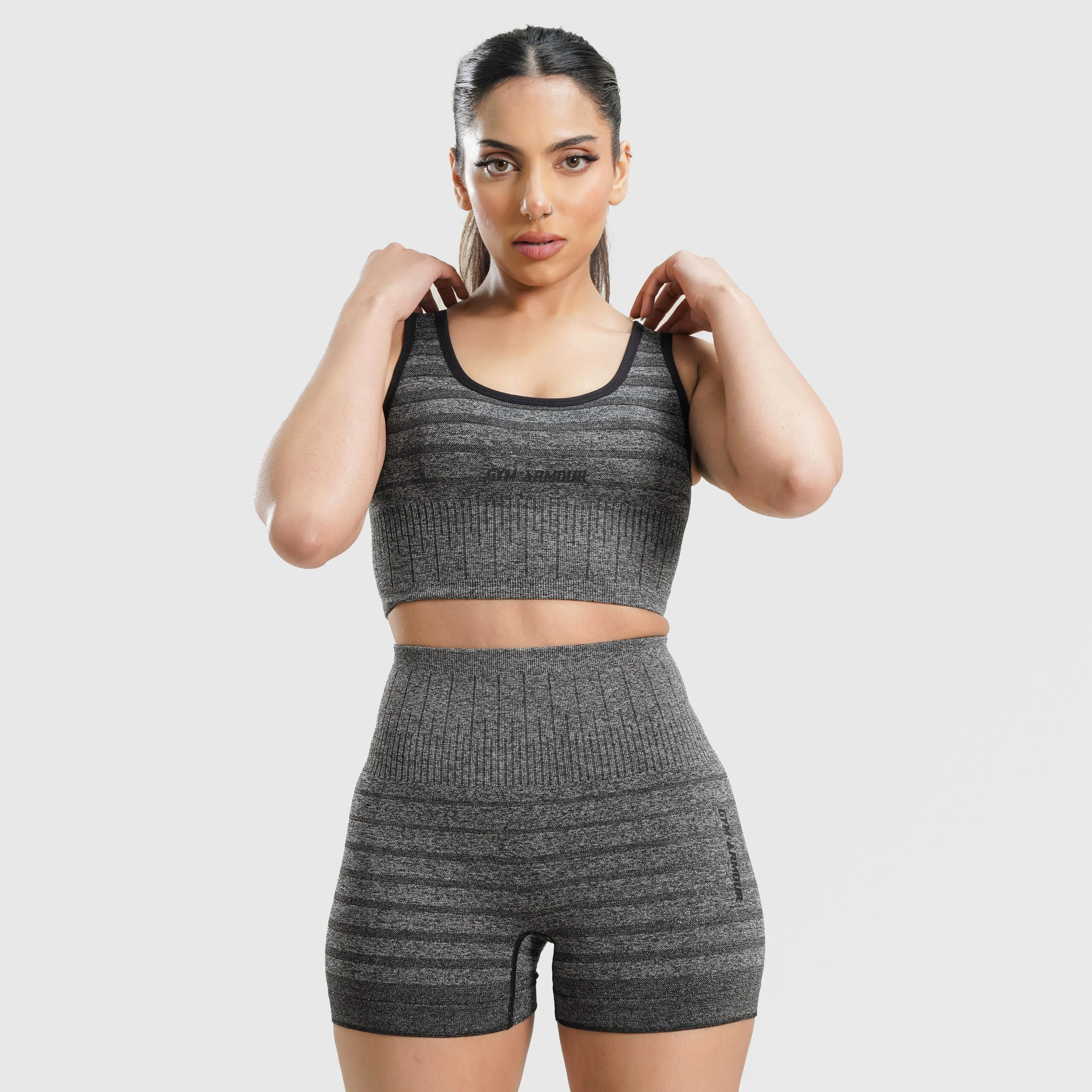 Tone Sculpt Seamless Sports Bra (Grey)