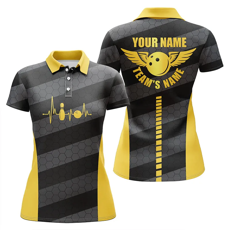 Women Bowling Sleeveless Polo Shirts Custom Bowling Team Shirts For Bowlers, Idea Gift for Bowling Lover