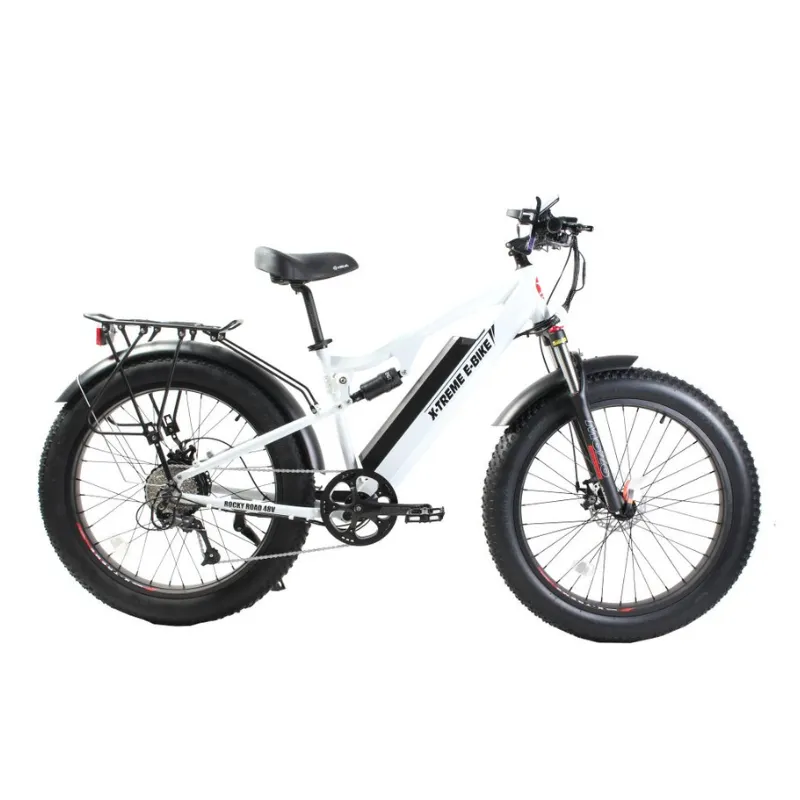 X-Treme Rocky Road Fat Tire Electric Mountain Bike, 48V 500W